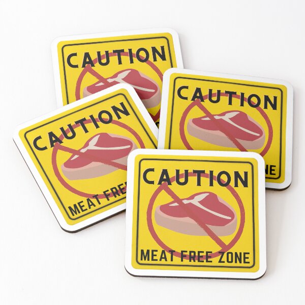 Item preview, CAUTION MEAT FREE ZONE designed and sold by Surfing Designs.Life.
