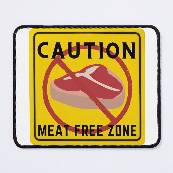 Item preview, CAUTION MEAT FREE ZONE designed and sold by Surfing Designs.Life.