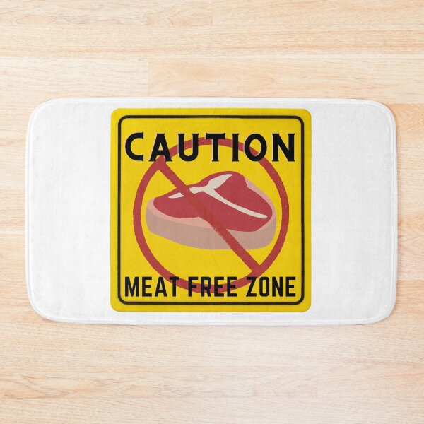 Item preview, CAUTION MEAT FREE ZONE designed and sold by Surfing Designs.Life.