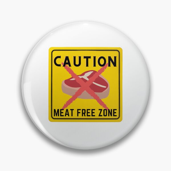 Item preview, CAUTION MEAT FREE ZONE designed and sold by Surfing Designs.Life.
