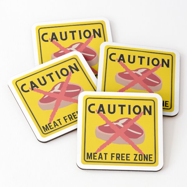 Item preview, CAUTION MEAT FREE ZONE designed and sold by Surfing Designs.Life.