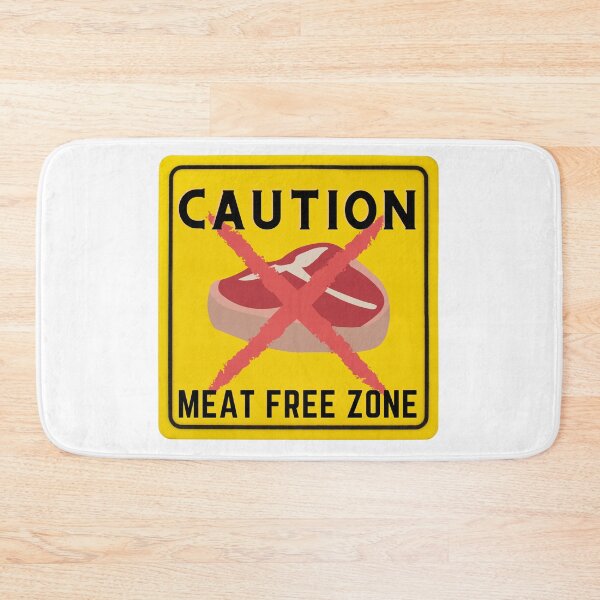 Item preview, CAUTION MEAT FREE ZONE designed and sold by Surfing Designs.Life.