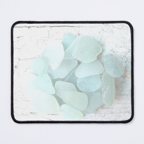 Item preview, Coastal Pale Turquoise Sea Glass on Weathered Faded Light Wood - Beach Aesthetic - Photo 3 of 8 designed and sold by Beachy.