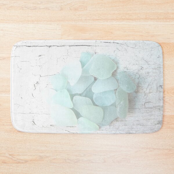 Item preview, Coastal Pale Turquoise Sea Glass on Weathered Faded Light Wood - Beach Aesthetic - Photo 3 of 8 designed and sold by Beachy.