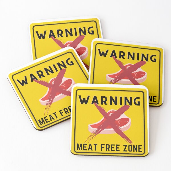 Item preview, WARNING MEAT FREE ZONE designed and sold by Surfing Designs.Life.