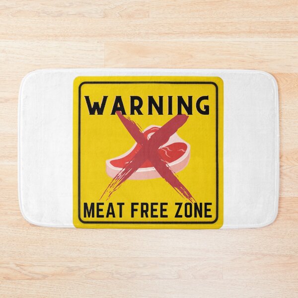 Item preview, WARNING MEAT FREE ZONE designed and sold by Surfing Designs.Life.