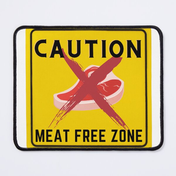 Item preview, CAUTION MEAT FREE ZONE designed and sold by Surfing Designs.Life.