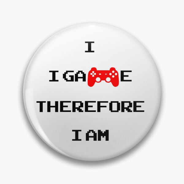 Item preview, Gamer: I game therefore I am (retro red controller) designed and sold by Deegital18.