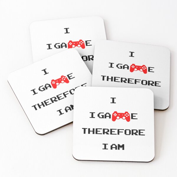 Item preview, Gamer: I game therefore I am (retro red controller) designed and sold by Deegital18.