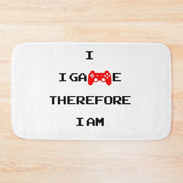Item preview, Gamer: I game therefore I am (retro red controller) designed and sold by Deegital18.