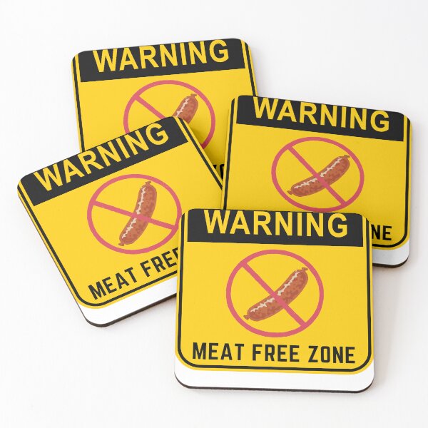 Item preview,  WARNING MEAT FREE ZONE designed and sold by Surfing Designs.Life.