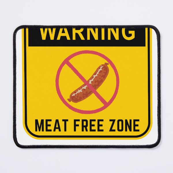 Item preview,  WARNING MEAT FREE ZONE designed and sold by Surfing Designs.Life.