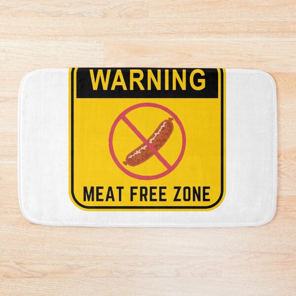 Item preview,  WARNING MEAT FREE ZONE designed and sold by Surfing Designs.Life.