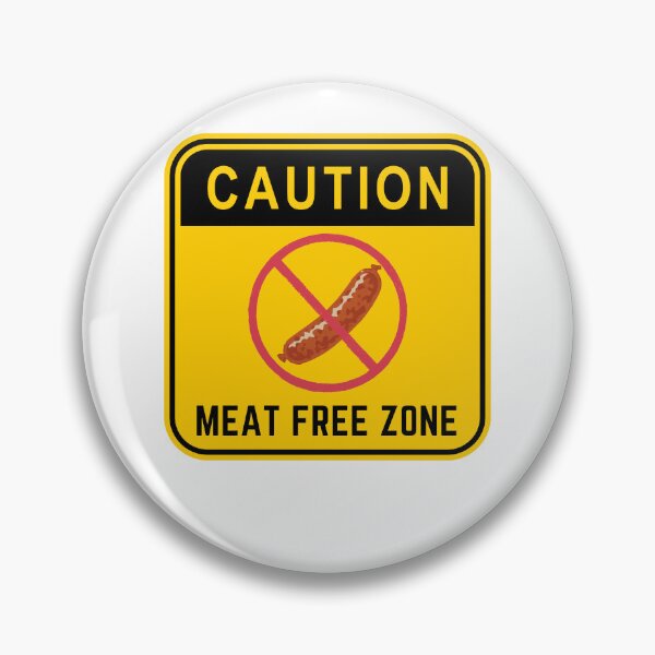 Item preview, CAUTION MEAT FREE ZONE designed and sold by Surfing Designs.Life.