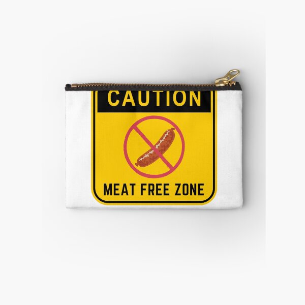 Item preview, CAUTION MEAT FREE ZONE designed and sold by Surfing Designs.Life.