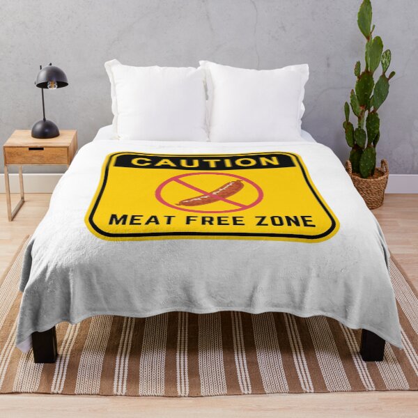 Item preview, CAUTION MEAT FREE ZONE designed and sold by Surfing Designs.Life.