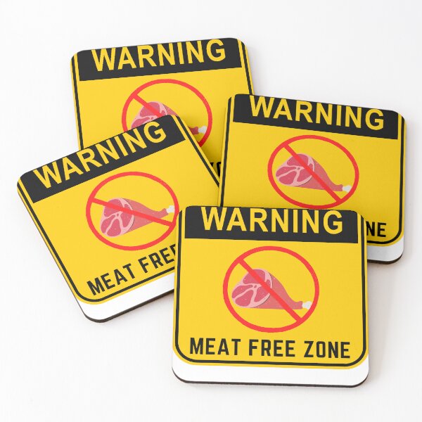 Item preview, WARNING MEAT FREE ZONE designed and sold by Surfing Designs.Life.
