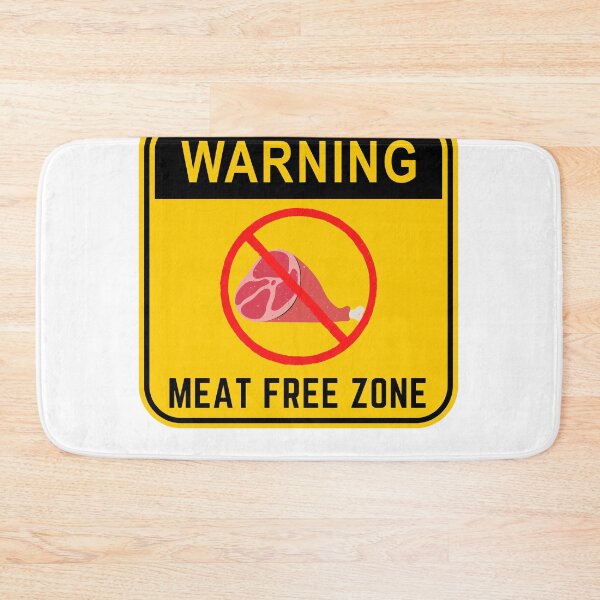 Item preview, WARNING MEAT FREE ZONE designed and sold by Surfing Designs.Life.