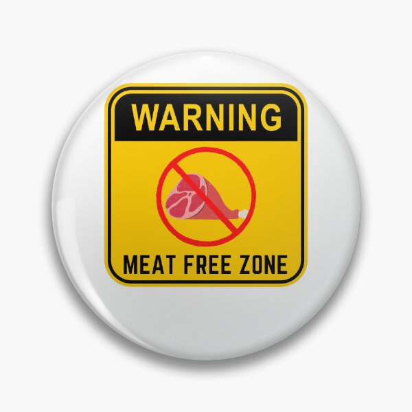 Item preview, WARNING MEAT FREE ZONE designed and sold by Surfing Designs.Life.