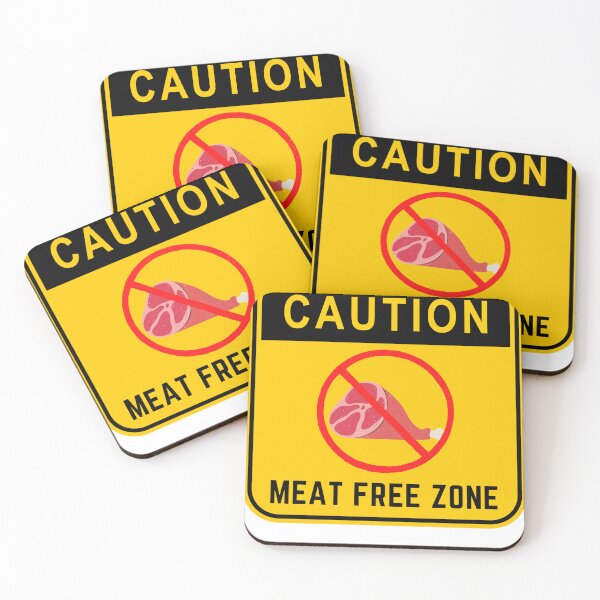 Item preview, CAUTION MEAT FREE ZONE designed and sold by Surfing Designs.Life.