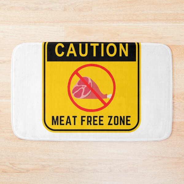 Item preview, CAUTION MEAT FREE ZONE designed and sold by Surfing Designs.Life.