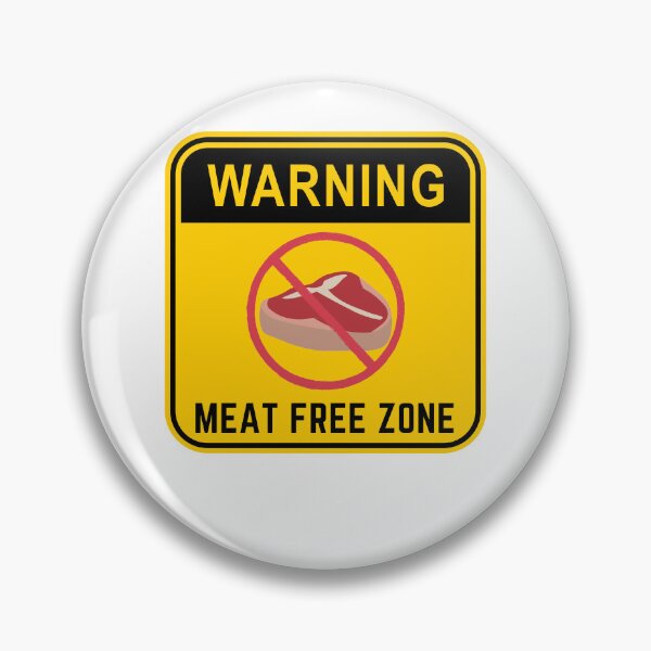 Item preview, WARNING MEAT FREE ZONE designed and sold by Surfing Designs.Life.