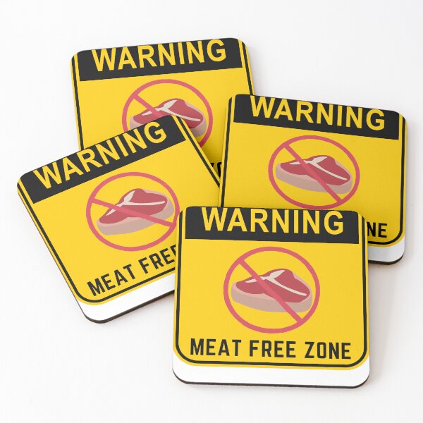 Item preview, WARNING MEAT FREE ZONE designed and sold by Surfing Designs.Life.