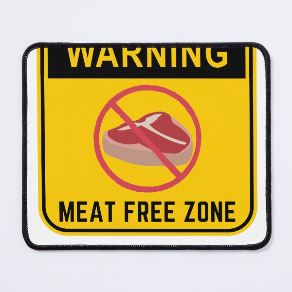 Item preview, WARNING MEAT FREE ZONE designed and sold by Surfing Designs.Life.
