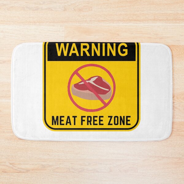 Item preview, WARNING MEAT FREE ZONE designed and sold by Surfing Designs.Life.