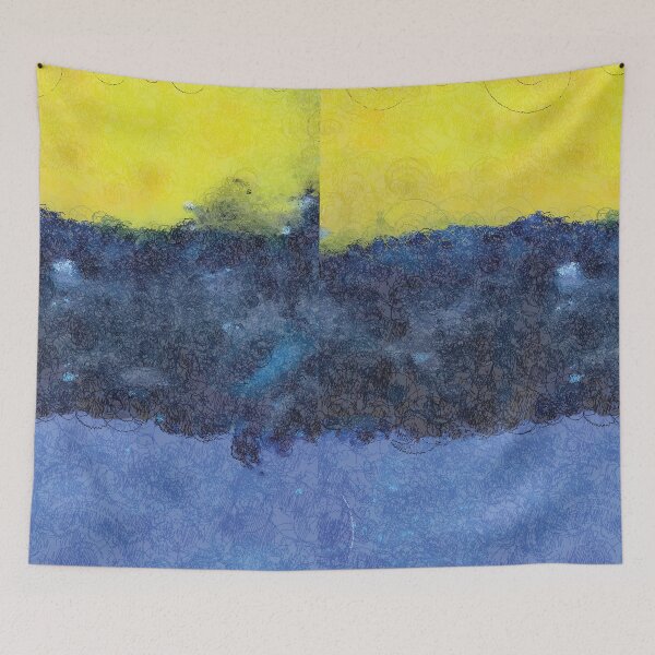 Item preview, Yellow on Navy on Blue designed and sold by PSCSCo.