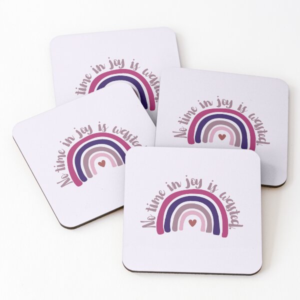 Item preview, No Time in Joy is Wasted -- Purple Rainbow  designed and sold by Hear4theEars.