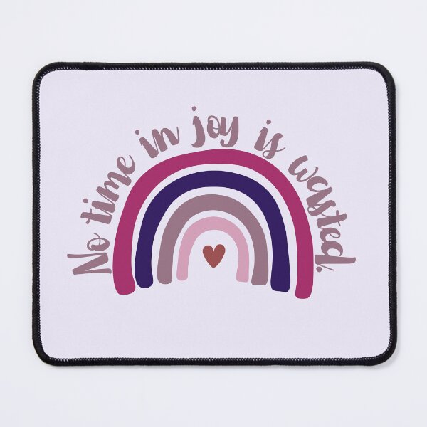 Item preview, No Time in Joy is Wasted -- Purple Rainbow designed and sold by Hear4theEars.