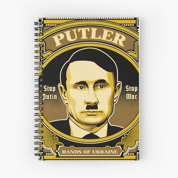 Aperçu de l'œuvre Mains de l'Ukraine à bas Poutine créée et vendue par Bad Chick Tees.