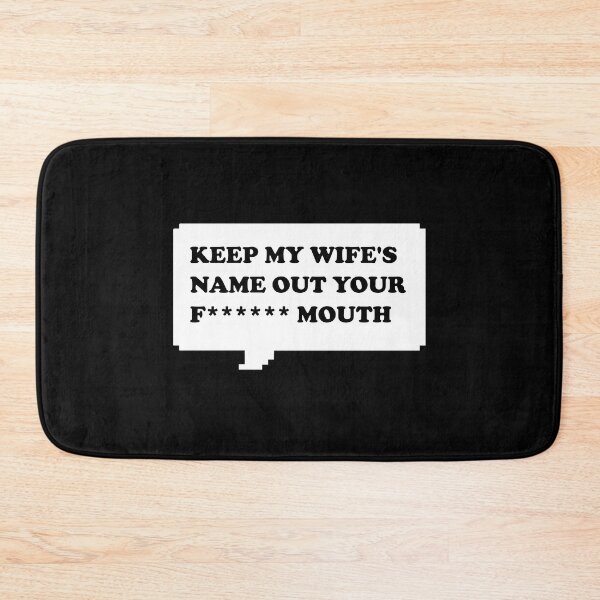 Item preview, Funny Oscars Keep my wife's name out your mouth Funny Retro Arcade Speech bubble (dark mode) designed and sold by Deegital18.