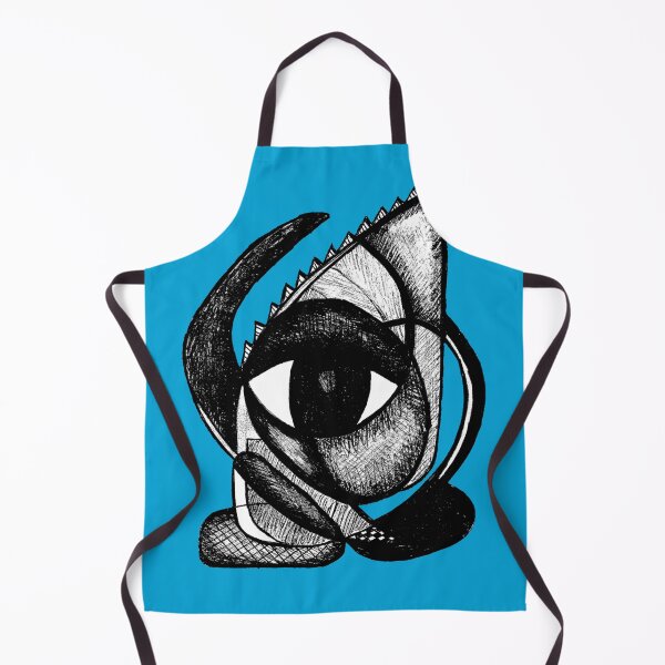 Item preview, "I see you" - African Symbolic Surrealist Art - Blue designed and sold by Tony Cisse.