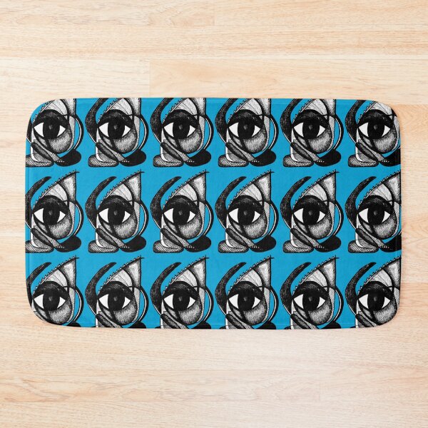 Item preview, "I see you" - African Symbolic Surrealist Art - Blue designed and sold by Tony Cisse.