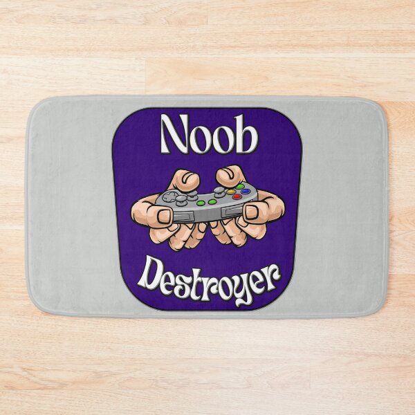 Item preview, Noob destroyer with controller in purple. Funny gaming quote.  designed and sold by AEROSPACE-IND.