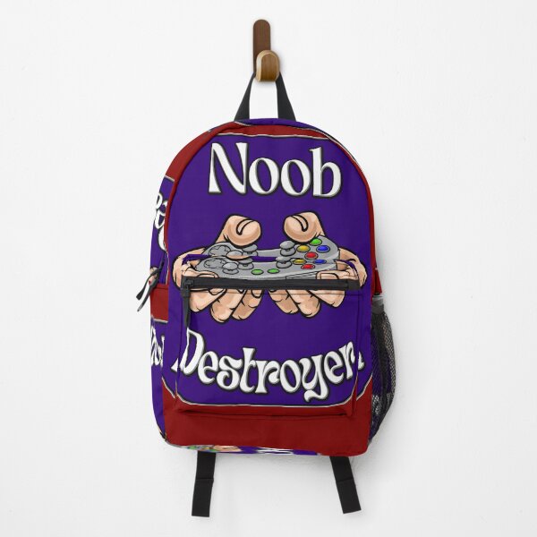 Item preview, Noob destroyer with controller in purple. Funny gaming quote. designed and sold by AEROSPACE-IND.