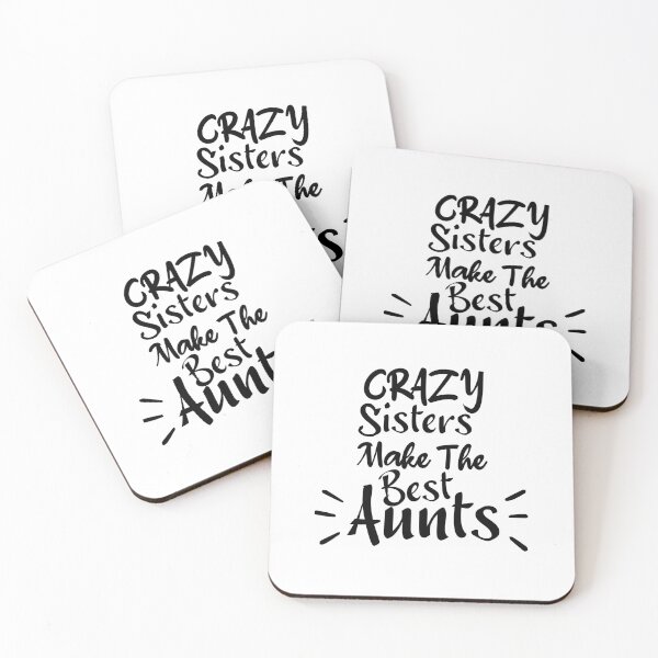 Item preview, crazy sisters make the best aunts, Gift for Sister aunt, crazy sisters, Promoted to Auntie, Pregnancy Announcement designed and sold by adjamine.