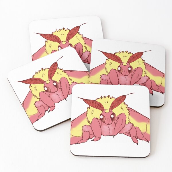 Item preview, rosy maple moth designed and sold by corvidarts.