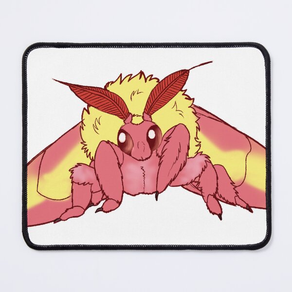 Item preview, rosy maple moth designed and sold by corvidarts.