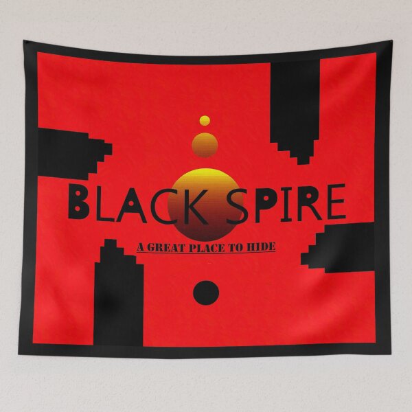 Item preview, Black Spire red rebel design designed and sold by David Lee Thompson.