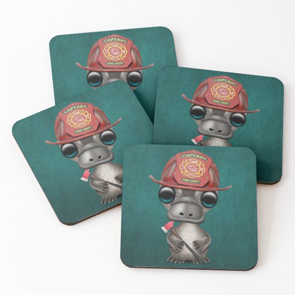 Item preview, Cute Baby Platypus Firefighter designed and sold by JeffBartels.