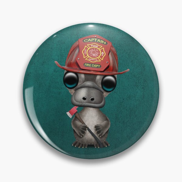 Item preview, Cute Baby Platypus Firefighter designed and sold by JeffBartels.