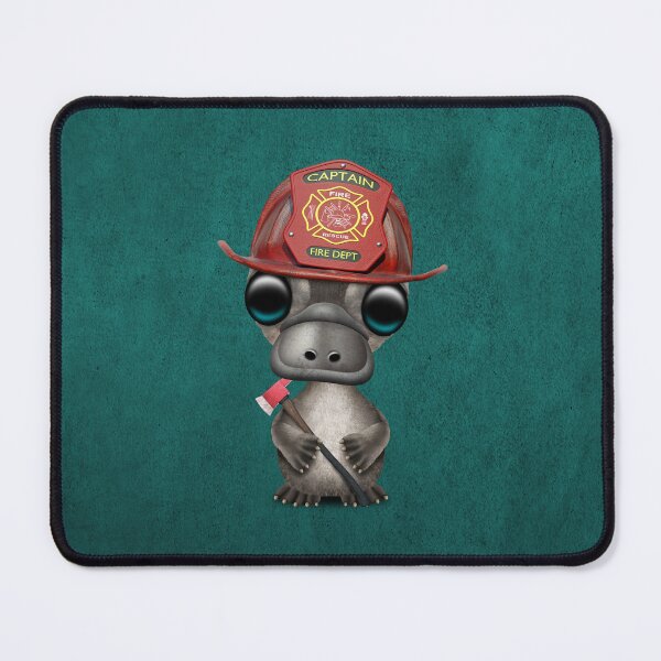Item preview, Cute Baby Platypus Firefighter designed and sold by JeffBartels.