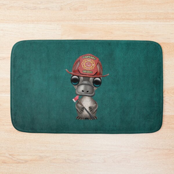 Item preview, Cute Baby Platypus Firefighter designed and sold by JeffBartels.