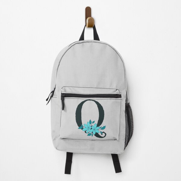 Item preview, Blue floral Q monogram designed and sold by Coffee Lifestyle.