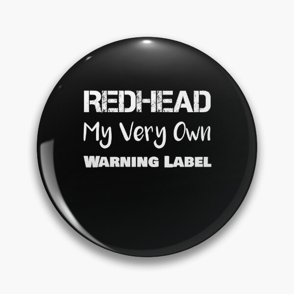 Item preview, Women Red Hair Warning Label designed and sold by rachidhaz.