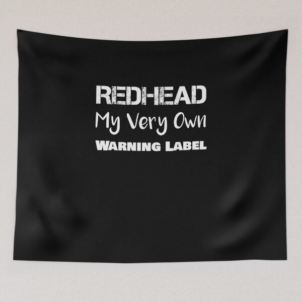 Item preview, Women Red Hair Warning Label designed and sold by rachidhaz.
