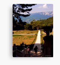 Walkway to Massandra Palace Canvas Print